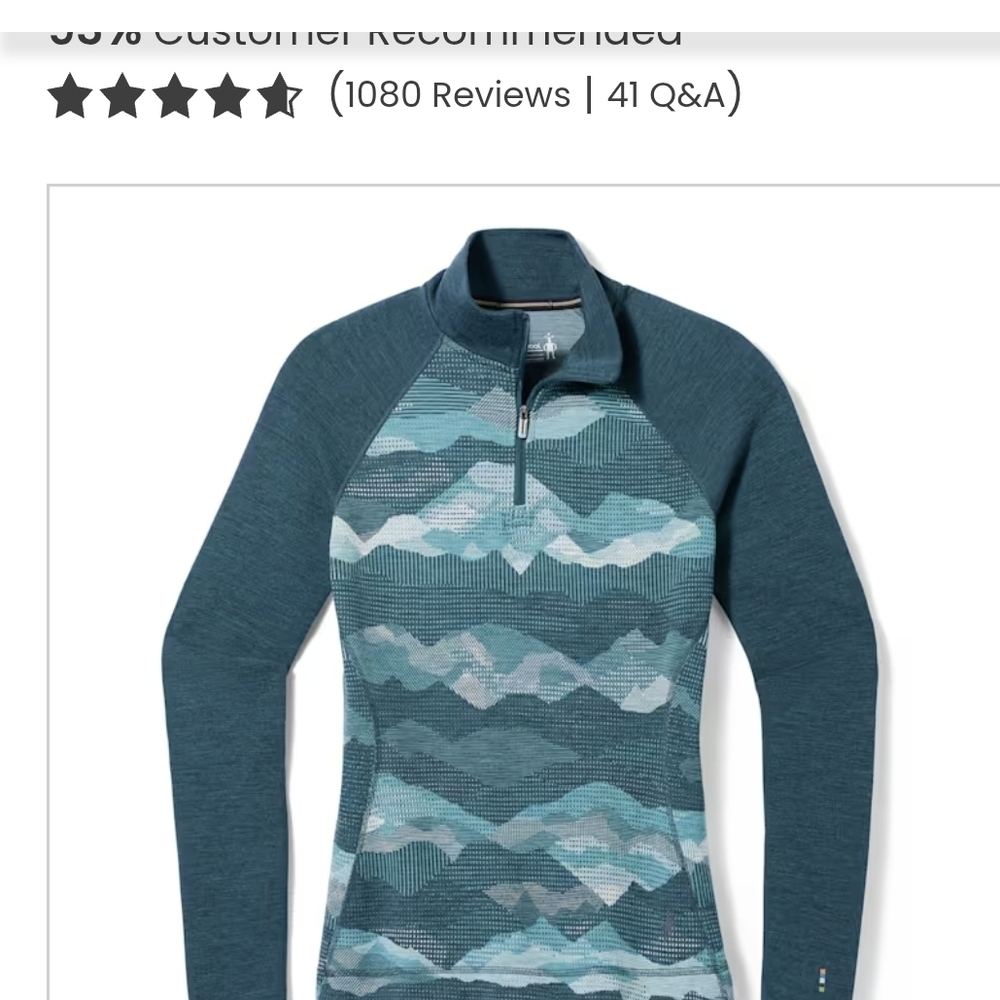Smartwool Teal Long Sleeve Top